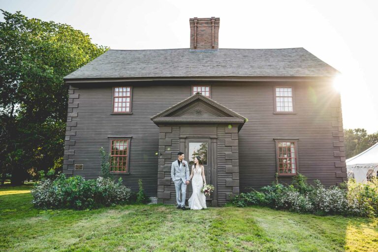 Fall wedding at historic venue on the South Shore
